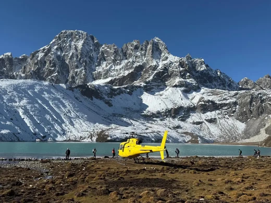 Gokyo Lake with Helicopter Scenic View