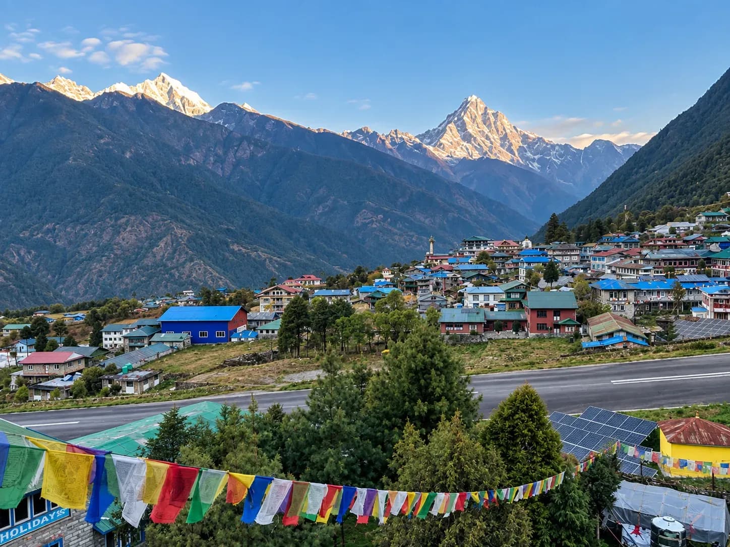 Lukla View with runway