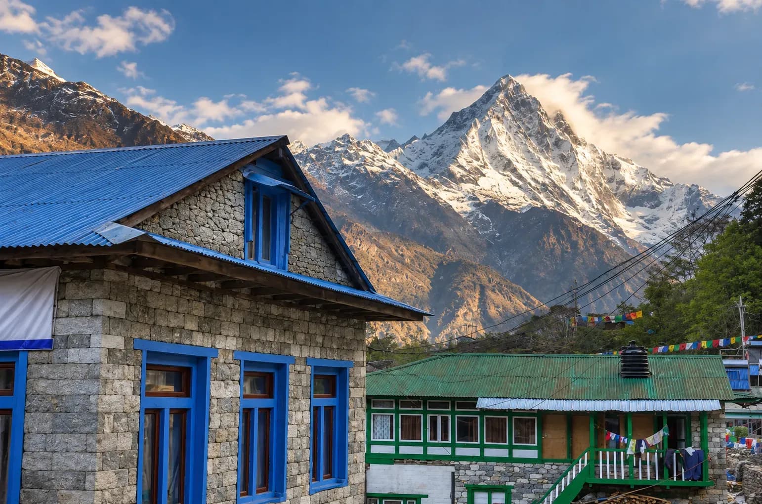 View of Khumbu region from Lukla City