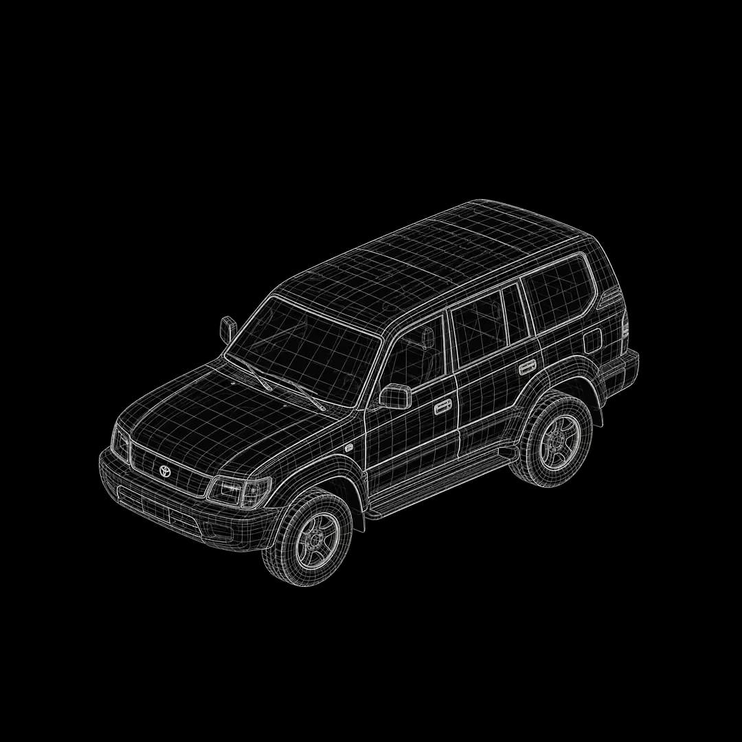 Wireframe of the Vehicle use by Aero Connect Nepal to Transfer their clients.