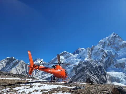 Valentine helicopter tour in Nepal